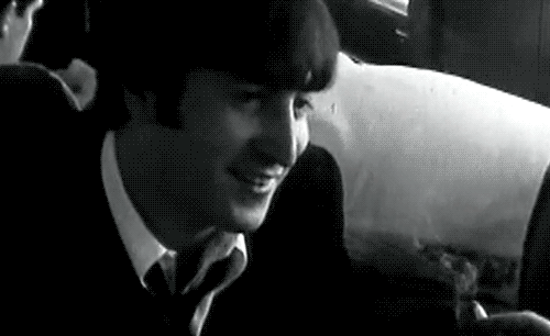 Artiesten The beatles Gifs glimlach lachend George Harrison 