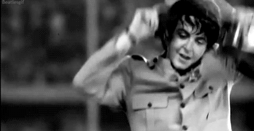 Muziek Artiesten George The beatles Gifs wijnoogst oud zwart en wit Paul McCartney john lennon ri 