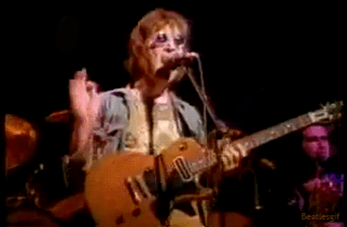 Muziek Artiesten The beatles Gifs wijnoogst band zwart en wit Paul McCartney john lennon George Ha 