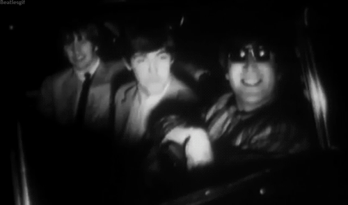 Grappig Artiesten Sneeuw The beatles Gifs Ringo Starr john lennon 