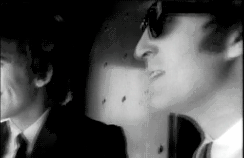 Muziek Artiesten The beatles Gifs wijnoogst zwart en wit Paul McCartney 