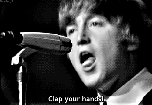 Artiesten The beatles Gifs glimlach lachend George Harrison 