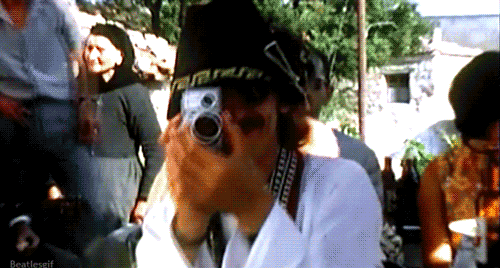 Grappig Artiesten Sneeuw The beatles Gifs Ringo Starr john lennon 