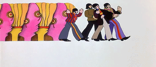 Artiesten Film The beatles Gifs George Harrison Ringo Starr Paul McCartney john lennon Yellow Subma 