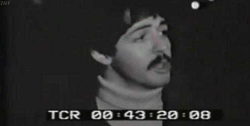 Artiesten The beatles Gifs retro zwart en wit 1960 Paul McCartney 1968 macca 