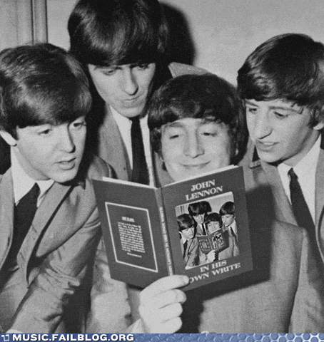 Artiesten The beatles Gifs retro zwart en wit 1960 Paul McCartney 1968 macca 