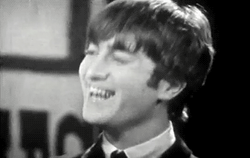 Grappig Artiesten Sneeuw The beatles Gifs Ringo Starr john lennon 