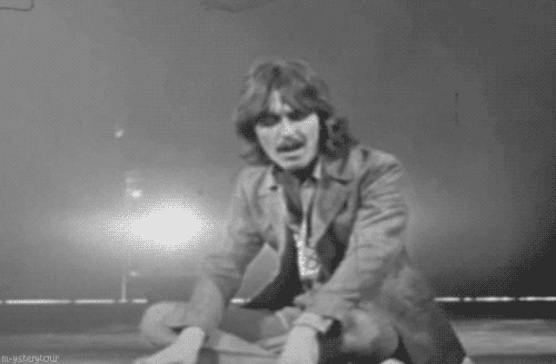Artiesten The beatles Gifs George Harrison Indi&euml; het leven van de materi&euml;le wereld 