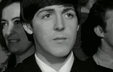 The Beatles GIF. Muziek Artiesten The beatles Gifs Wijnoogst Band Zwart en wit Paul mccartney John lennon George ha 