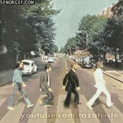 The Beatles GIF. Artiesten The beatles Gifs Gtfo George harrison 