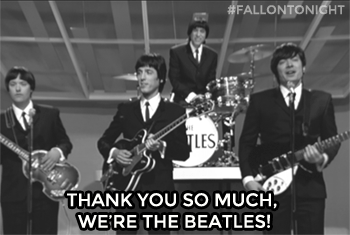 Grappig Liefde Artiesten The beatles Gifs George Harrison 