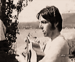 The Beatles GIF. Artiesten The beatles Gifs George harrison Indi&euml; Het leven van de materi&euml;le wereld 