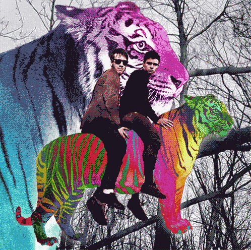 Dieren Kunst Tijger Driehoek Gifs 