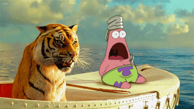 Dieren Bang Film Tijger Boot Gifs oceaan grommen 