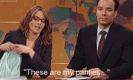 Tina Fey GIF. Engelen Gifs Filmsterren Tina fey High five Hoge fiving een miljoen engelen 
