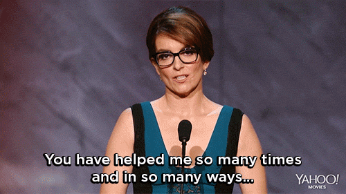 Tina Fey GIF. Engelen Gifs Filmsterren Tina fey High five Hoge fiving een miljoen engelen 