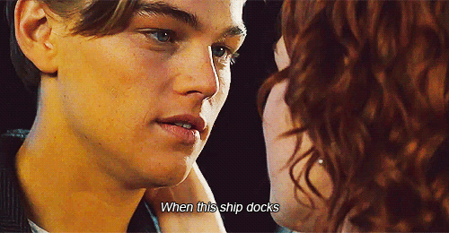 Bioscoop Films en series Titanic flirten Gifs paar conversatie 