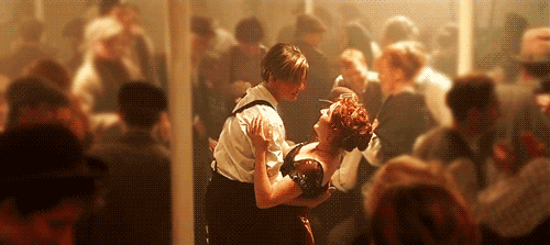 Dansen Liefde Films en series Titanic Leonardo dicaprio Gifs Filmsterren lachend glimlachen 