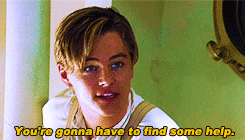 Films en series Titanic flirten Leonardo dicaprio Gifs Filmsterren trekken 