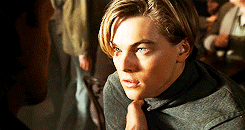 Titanic GIF. Films en series Titanic Leonardo dicaprio Gifs Filmsterren Wenk 