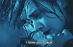 Titanic GIF. Films en series Titanic Leonardo dicaprio Jack Rose Gifs Filmsterren 