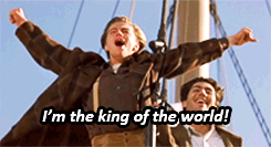 Titanic GIF. Films en series Titanic Flirten Leonardo dicaprio Gifs Filmsterren Trekken 