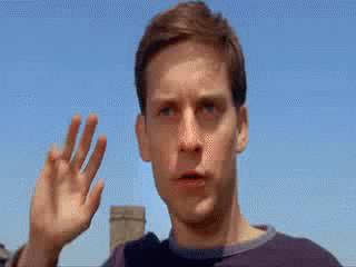Tobey Maguire GIF. Gifs Filmsterren Tobey maguire Hand Rock on 