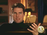 Tom Cruise GIF. Gifs Filmsterren Tom cruise Reacties Lachend Lach 