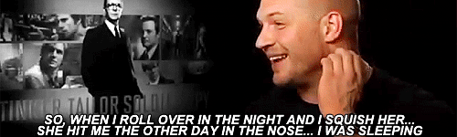 Tom Hardy GIF. Gifs Filmsterren Tom hardy Stfu Kut 
