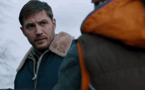 Tom Hardy GIF. Gifs Filmsterren Tom hardy Middelvinger 