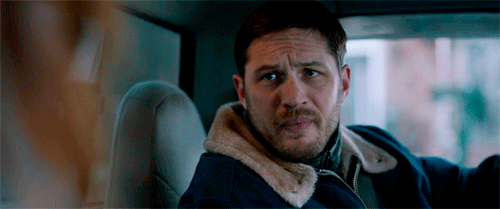 Tom Hardy GIF. Sexy Gifs Filmsterren Tom hardy Wenk Knipogen 
