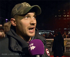 Tom Hardy GIF. Gifs Filmsterren Tom hardy Stfu Kut 