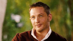 Tom Hardy GIF. Sexy Gifs Filmsterren Tom hardy Wenk Knipogen 