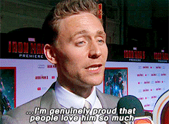 Tom Hiddleston GIF. Gifs Filmsterren Tom hiddleston Loki The avengers 