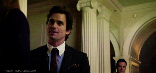 Films en series White collar Gifs Filmsterren Matt bomer glimlach Neal Caffrey 