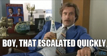 Will Ferrell GIF. Gifs Filmsterren Will ferrell Reactie Escaleerde 