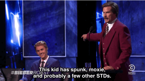 Will Ferrell GIF. Films en series Gifs Anchorman Filmsterren Will ferrell Geschokt Opgewonden Baard Zeus 