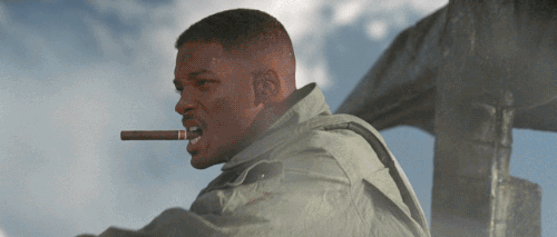 Will Smith GIF. Film Gifs Filmsterren Will smith Jeff goldblum Independence day Liefdevolle deze film is voor zov 