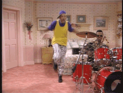 Will Smith GIF. Dansen Gifs Filmsterren Will smith Drums Fresh prince of bel air 