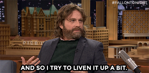 Zach Galifianakis GIF. Films en series The hangover Gifs Filmsterren Zach galifianakis Lachend 