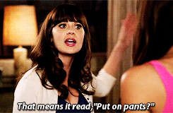 Zooey Deschanel GIF. Gifs Filmsterren Zooey deschanel Glimlach Verwonderd Verlegen Awards 