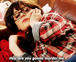 Zooey Deschanel GIF. Gifs Filmsterren Zooey deschanel Reacties Idk Onzeker 