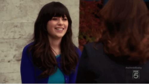 Zooey Deschanel GIF. Gifs Filmsterren Zooey deschanel Citaat Waar Problemen J Mooi Aanbiddelijk Schattige New girl 
