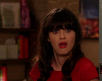 Zooey Deschanel GIF. Gifs Filmsterren Zooey deschanel Glimlach Verwonderd Verlegen Awards 