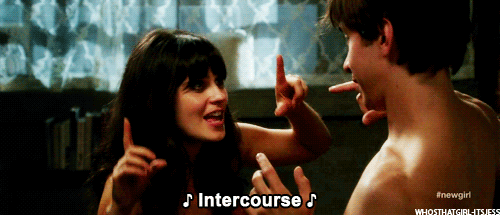 Zooey Deschanel GIF. Gifs Filmsterren Zooey deschanel Wenk 