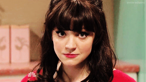 Zooey Deschanel GIF. Gifs Filmsterren Zooey deschanel Wenk 