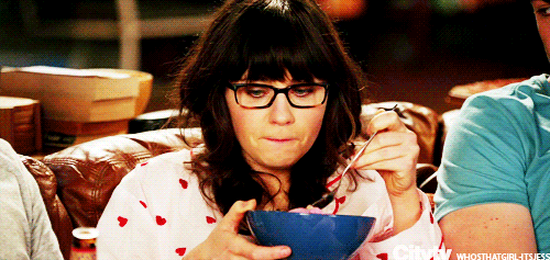 Zooey Deschanel GIF. Gifs Filmsterren Zooey deschanel Reacties Idk Onzeker 