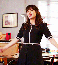 Zooey Deschanel GIF. Gifs Filmsterren Zooey deschanel Lachend 