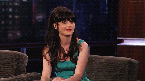Zooey Deschanel GIF. Gifs Filmsterren Zooey deschanel Aanbiddelijk New girl 