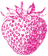 Aardbei Glitter plaatjes Aardbei